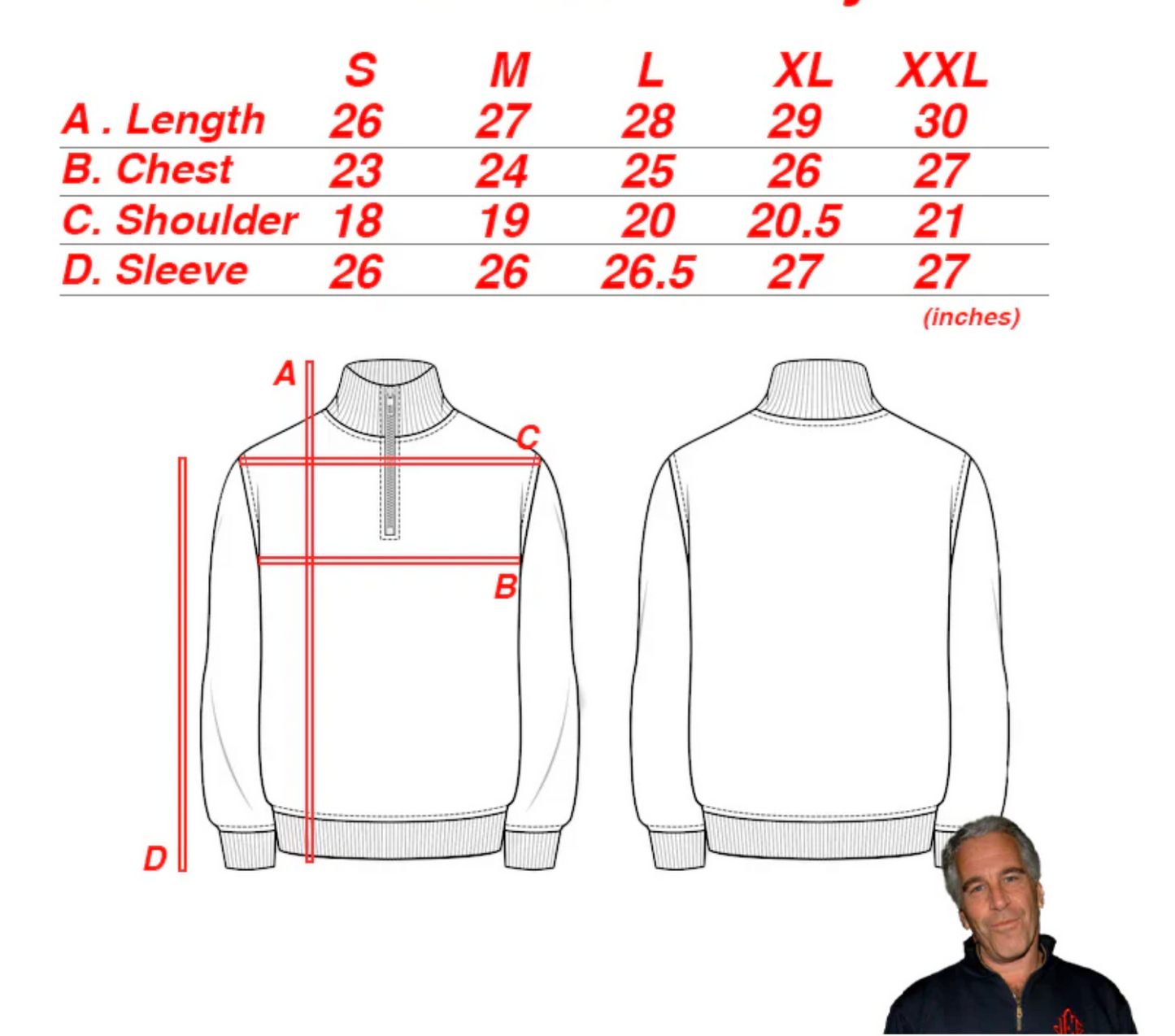 Jeffrey Epstein Classic Quarter-Zip Knit Sweater