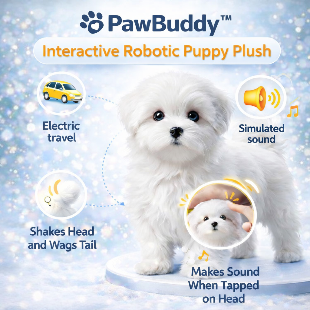 PawBuddy™ Interactive Robotic Puppy Plush